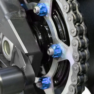 Tuercas de piñón de rueda trasera Billet azul para MV Agusta Rush 1000 20 21 22 Foto 1 de 4