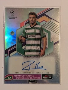 2022-23 Topps Finest UEFA Club Competitions Autographs #A-PG Pedro Goncalves - Picture 1 of 3