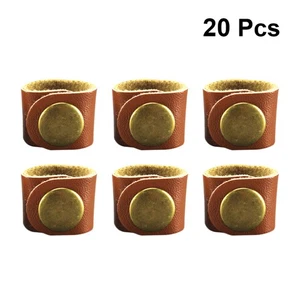  20pcs Fashion Cable Wire Holder PU PU Fibbia Cavo Avvolgitore Auricolare Holder - Afbeelding 1 van 11