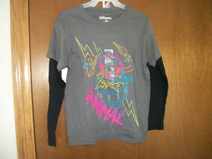 Muppets Animal neon  long sleeve TShirt NWT  M or L Boys - Picture 1 of 1