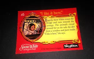 DISNEY BIANCO NEVE I Like It Here #16l SKYBOX 1993-L@@K! - Foto 1 di 2