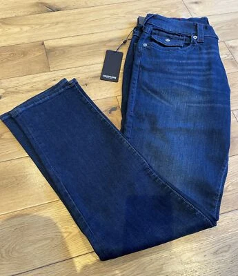 True Religion Men’s Dark Blue Geno Slim Jeans Size 32 L - Was £32.99 Now £28.99