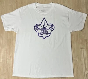 (Mujeres L) Camiseta BOY SCOUTS OF AMERICA Púrpura Brillo Logo DISNEY BSA NUEVA SIN ETIQUETAS - Imagen 1 de 11