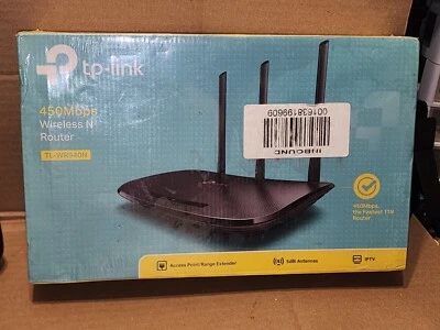 TP-Link TL-WR940N Wireless N Router 450Mbps Wi-Fi 5dBi Antennas IPTV New Sealed - Image 1 of 4