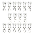  12 Pcs Curtain Track Pulley Stainless Steel Rollers Ceiling Mount Parts