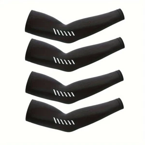 2 Pair Cooling Arm Sleeves Cover Basketball Golf Sport UV Sun Protection - Imagen 1 de 20