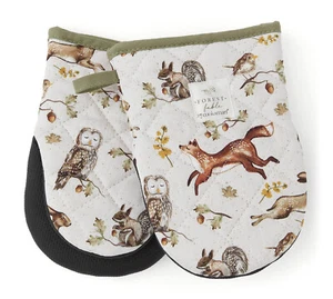Cooksmart Forest Fable Set of 2 Microwave Mini Mitts - Picture 1 of 3