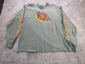 Teddy Fresh Herren Größe L Cowboy geflammte Ärmel Langarm grün - Bild 1 von 7