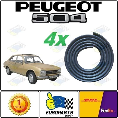 WINLAS PEUGEOT 504 BERLINE & BREAK 4/5 PORTES ENSEMBLE DE JOINTS DE PORTE 4 PIÈCES SET