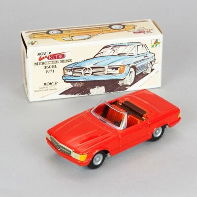 KOVAP RETRO Mercedes Benz 350 SL 1971 red - Czech Republic - 1:32 vintage 1990s - Immagine 1 di 4