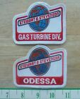 2-STEWART & STEVENSON Odessa/gas turbine-Oil Industry sew-on hat Patch-NEW