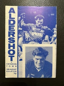10.8.1991. Aldershot v Swindon Town (Friendly). - Picture 1 of 2
