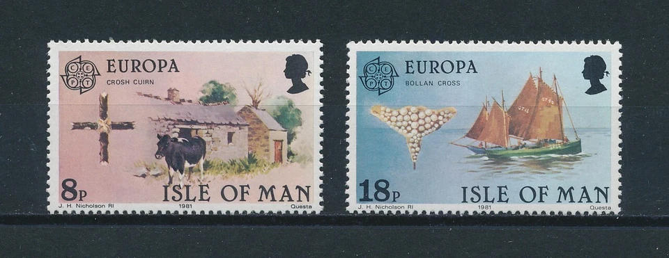 Isle of Man  191-2 MNH, Europa, 1981 - Image 1 of 1