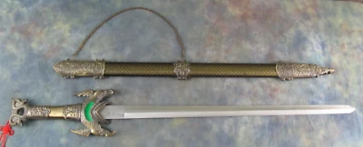 Stainless Steel Golden Chinese Sword with Sheath  - Image 1 of 4
