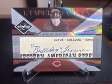 2008 Leaf Limited Cuts Clyde Bulldog Turner Cut Auto /75 LC-5 Chicago Bears HOF