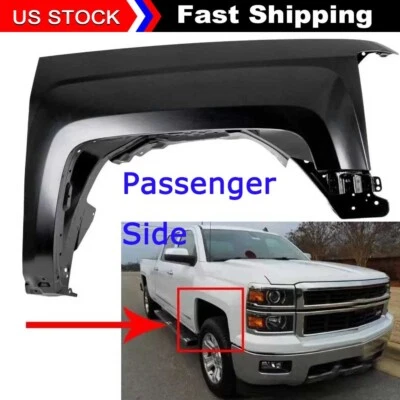 Front Fender Right Side For Chevrolet Silverado 1500 2014 2015 2016 2017 2018 US Foto 1 de 4