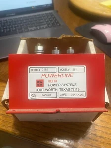 HEHR Powerline 33-1 = 6-36V 70A 1 Alternator 3 Solid State Battery Isolator - Picture 1 of 3