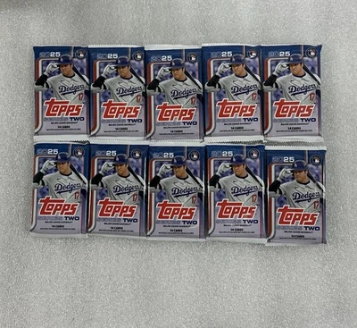 2025 Topps Series 2 Baseball 14 Card Pack Lot of 10
