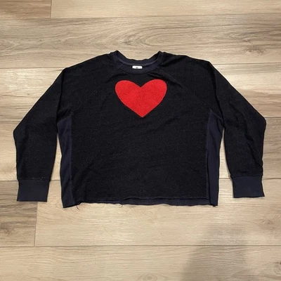 Sudadera Sundry Corazón Rojo Talla 4 (XL) Mezcla Algodón Dobladillo Crudo Foto 1 de 4