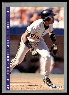 1993 Fleer Alex Cole Colorado Rockies #408 - Image 1 of 2