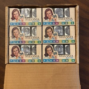 Vintage Sylvania 91284-2 Blue Dot Flash Cubes 36 Cubes In Original Boxes NIB - Picture 1 of 7