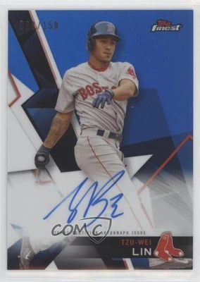 2018 Topps Finest Auto Blue Refractor /150 Tzu-Wei Lin #FA-TWL Auto - Image 1 of 2
