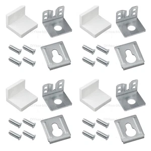 4 Pack IKEA KALLAX Mounting Kit White - Picture 1 of 5