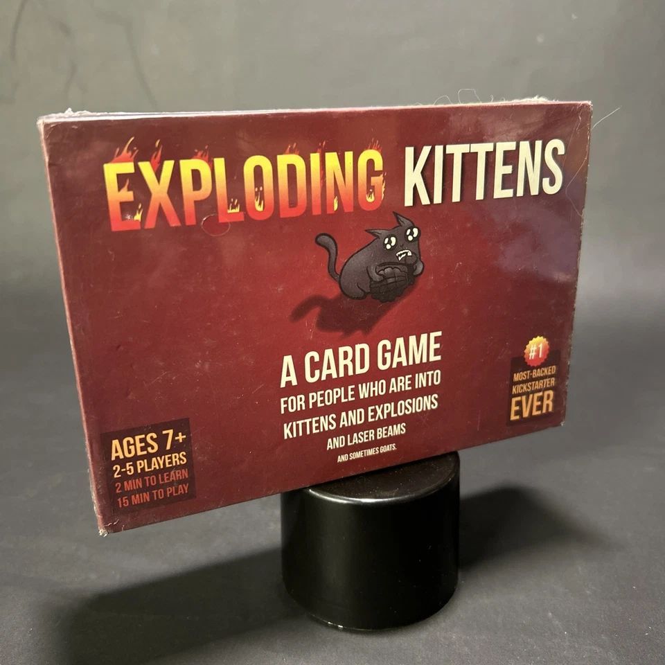 Exploding Kittens Card Game For Ages 7+ For 2-5 Players funny party gift NEW - Image 1 of 4