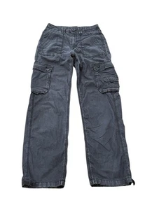 Pantalones cargo American Eagle Jogger para mujer estilo Y2K 00 negros Gorpcore utilitarios - Imagen 1 de 6