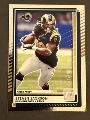 2025 Donruss Press Proof Silver /199 Steven Jackson St. Louis Rams 205 - Image 1 of 2