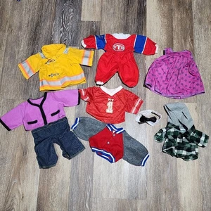 Build-A-Bear & Vermont Teddy Bear Clothes Lot (9 pcs) Firefighter, Sports Jacket - Picture 1 of 20