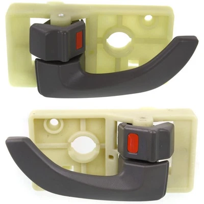 Juego de 2 manijas de puerta interiores para Hyundai Tucson 2005-2009 de plástico marrón Foto 1 de 4