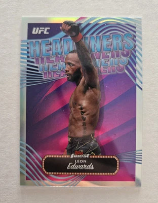 Leon Edwards Headliners Refractor 2024 Topps Finest UFC - Image 1 of 2