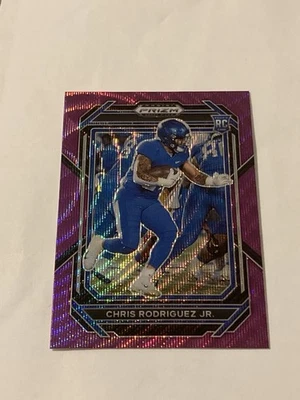 2023 CHRIS RODRIGUEZ JR. Panini Prizm RC Purple Wave SP Commanders NFL - Image 1 of 4