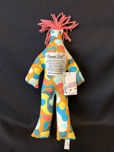 Dammit Doll Pink Hair Plush Blue Gold Yellow Grey Stress Relief Voodoo Doll 12" - Picture 1 of 5