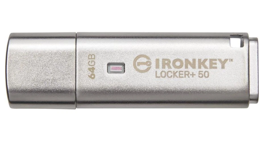 Kingston IronKey 64GB IKLP50 AES USB w/256bit Encryption 64 IKLP50/64GB