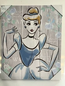 Disney Princess Wrapped Canvas Wall Art 20x16 Cinderella, New Original - Picture 1 of 11