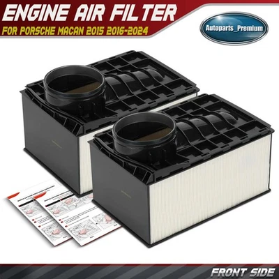 2x Filtro de aire del motor para Porsche Macan 2019-2025 V6 2,9 L 3,0 L turboalimentado de gas Foto 1 de 4