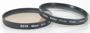 55MM 81A AND SUNNY CROSS OR STAR FILTERS, SET OF 2 - Picture 1 of 1