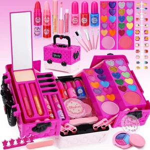 Trucchi Bambina Set,Valigetta Trucchi Bambina,Lavabile Trousse Trucchi Bambina E - Foto 1 di 12