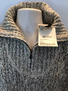 Fieldmaster Nordic Cable Knit Sweater Men’s 1/4 Zip Oatmeal Color Size 2XL NWT - Picture 1 of 8