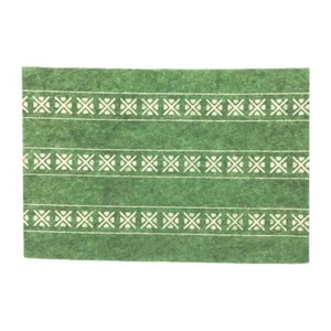Dolls House Mossy Green Heathered Scandi Rug Miniature Flooring Accessory 1:12 - Picture 1 of 9