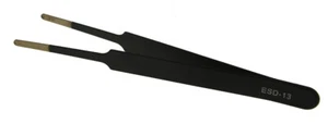 Uhrmacher-Werkzeug Präzision-Pinzette Stahl schwarz ESD-13 NEU - Picture 1 of 1