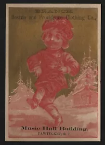 Boston and Providence Clothing Co. Trade Card -1 - Picture 1 of 2
