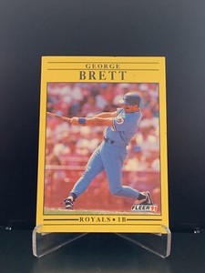 George Brett 1991 Fleer #552 Royals