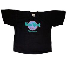 Vintage Hard Rock Cafe Acapulco Mexico Short Sleeve Black T Shirt XL 1980s