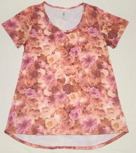 Lularoe ~ Top de manga corta para mujer ~ Talla pequeña ~ Rosa ~ Floral - Imagen 1 de 6