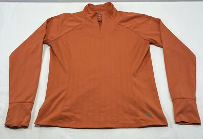 Chaqueta Mountain Hardwear Mujer Grande Naranja 1/4 Cremallera Ligera Elastizada L/S Foto 1 de 4