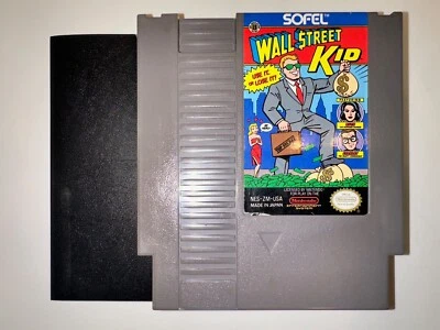 Wall Street Kid Nintendo Entertainment System NES 1990 auténtico + tapa antipolvo Foto 1 de 4