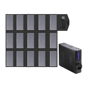 ALLPOWERS Panel Solar Plegable 100W Módulo Solar con Powerstation 200W Powerbank - Imagen 1 de 8